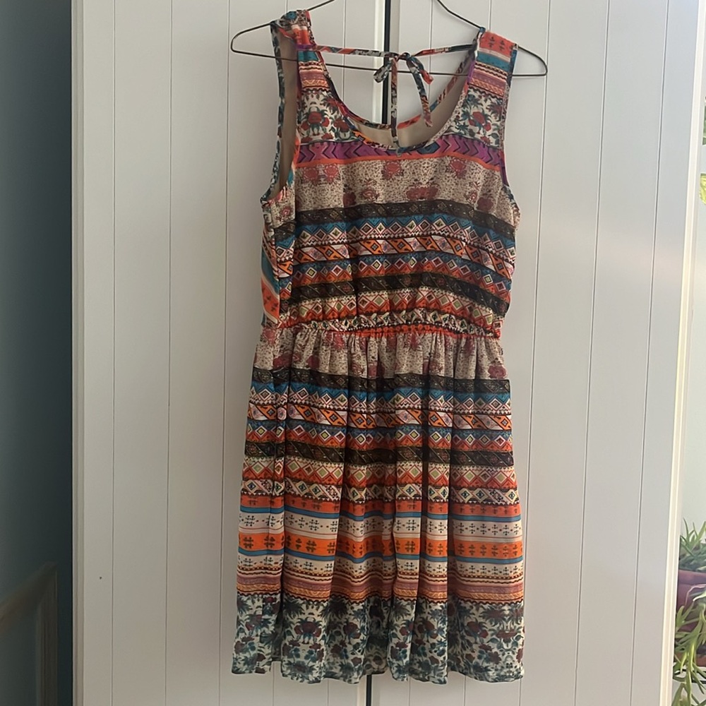 Patterned American Rag Dress - Picture 2 of 5